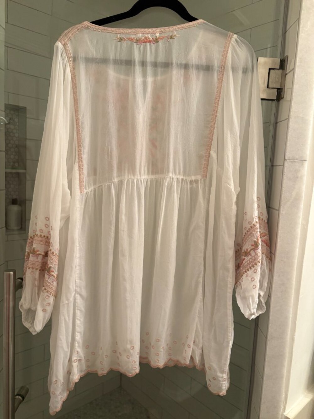 Johnny Was viole top XL - Picture 3 of 4